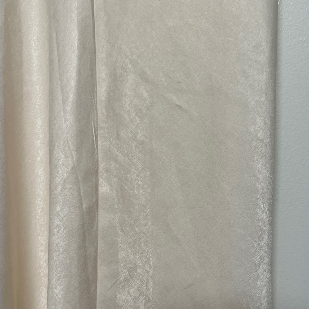 Hello Molly Champagne Satin Maxi Dress Magic In Her Vibe Open Back M Coquette - Picture 9 of 10